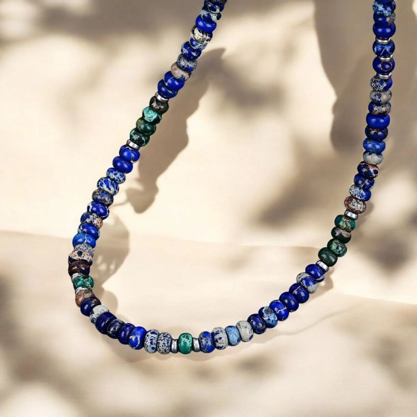 Men's Rugged Jasper Necklace