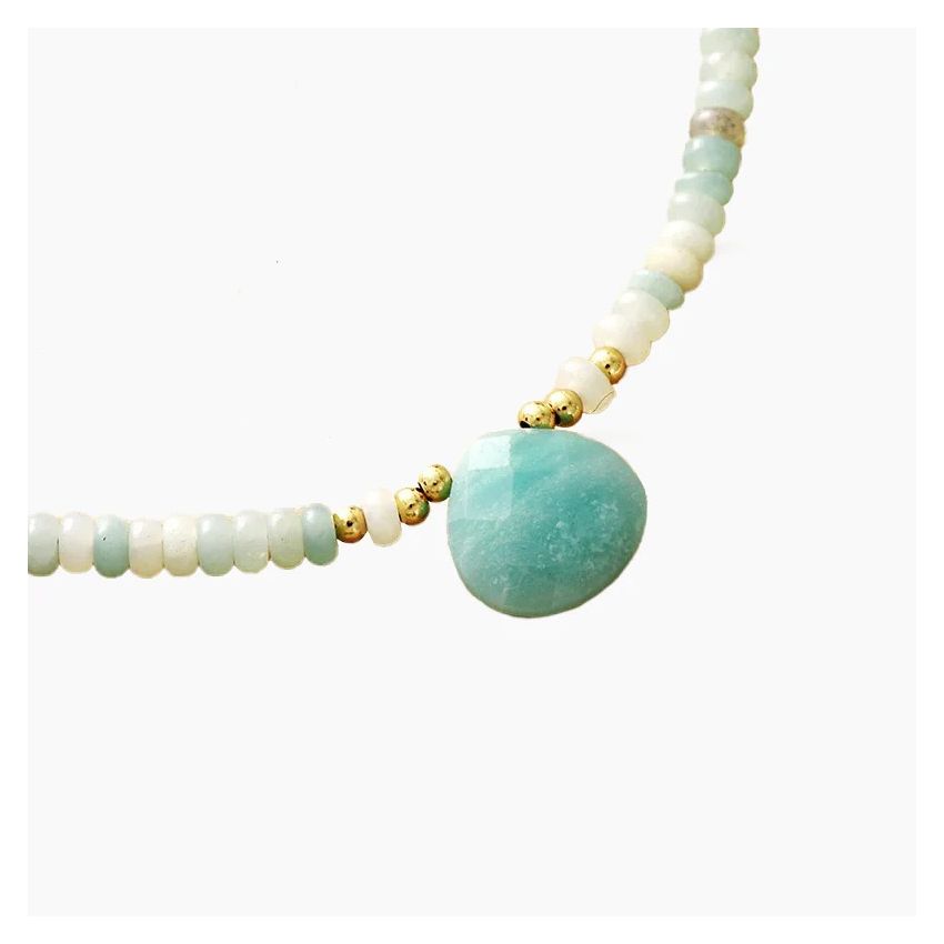 Coastal Chic Amazonite Choker Necklace