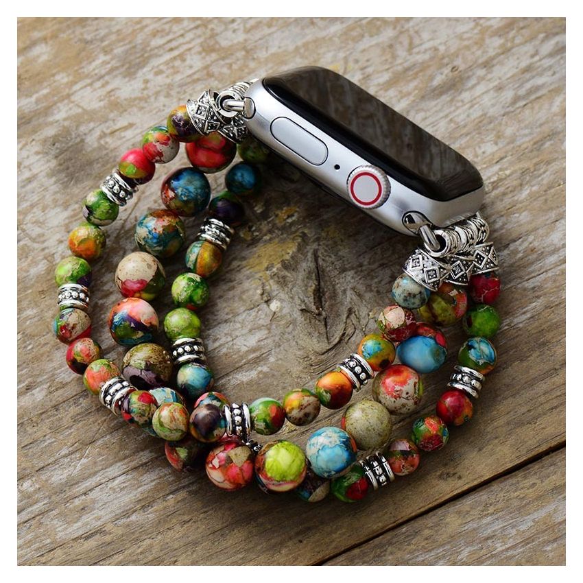 Vineyard Jasper Stretch Apple Watch Strap