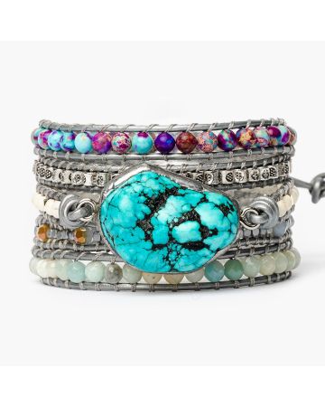 Healing Turquoise Protection Wrap Bracelet
