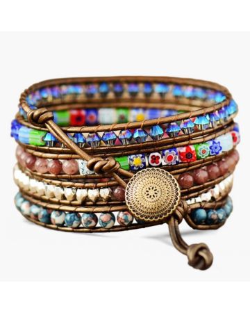 Imperial Flower Protection Wrap Bracelet