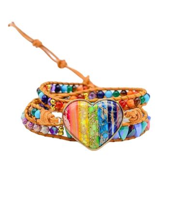 Chakra Love Rainbow Wrap Bracelet
