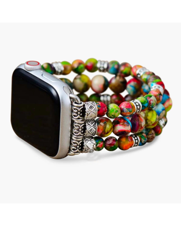 Handmade Vineyard Jasper Stretch Apple Watch Strap