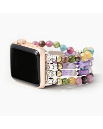 Mosaic Amethyst Stretch Apple Watch Strap