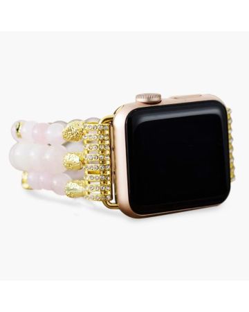 Rose Quartz Stretch Apple Watch Strap