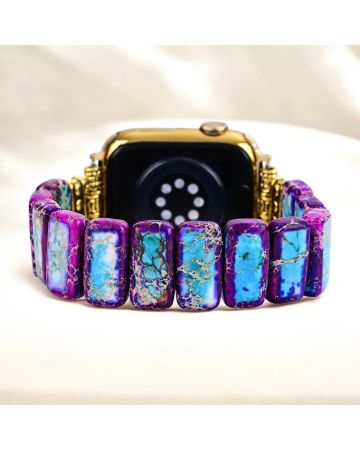 Majestic Tibetan Jasper Stretch Apple Watch Strap