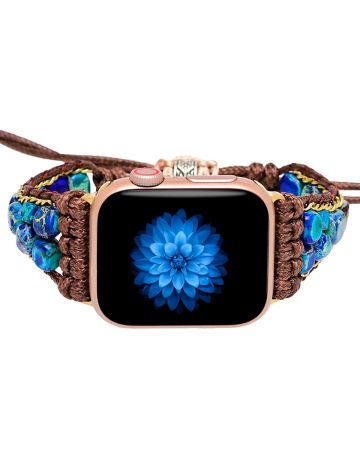 Moonlight Jasper Apple Watch Strap |Energy Stone Apple Watch Band Boho