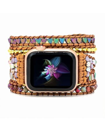 Intense Love Protection Apple Watch Strap – Handmade Jasper Stone Band