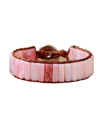 Pink Opal "Stone of Hope" Adjustable Bracelet