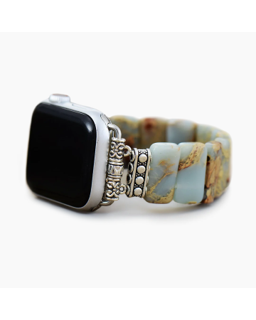 Earth Tibetan Jasper Stretch Apple Watch Strap