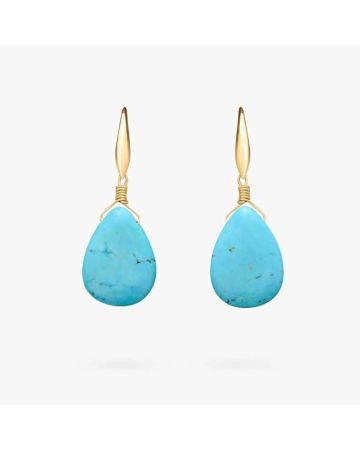 Exquisite Teardrop Turquoise Earrings