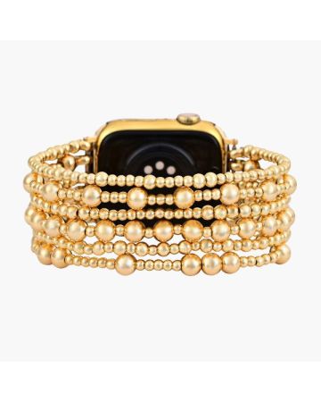 Golden Demure Stretch Apple Watch Strap