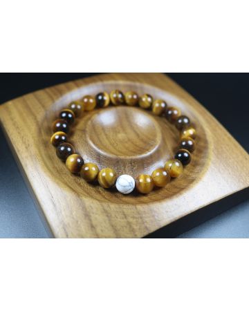Tiger Eye Bracelet – Brings Good Luck and Focus, Stretch Bracelet, Healing Bracelet, Mens Bracelet, Womens Bracelet, 8mm beads