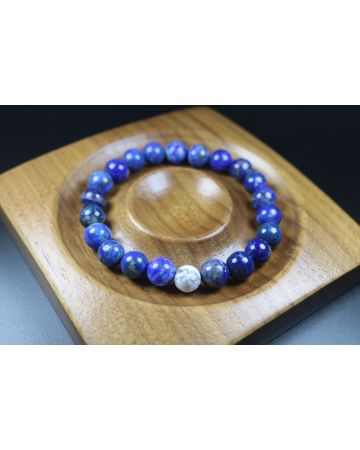 Lapis Lazuli Bracelet – Brings Peace and Harmony, Stretch Bracelet, Healing Bracelet, Mens Bracelet, Womens Bracelet, 8mm beads