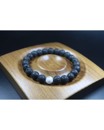 Lava Stone Bracelet Provides Stability, Strength, and Courage - Stretch Bracelet - Heal Bracelet - Lava Rock Bracelet - 8mm beads
