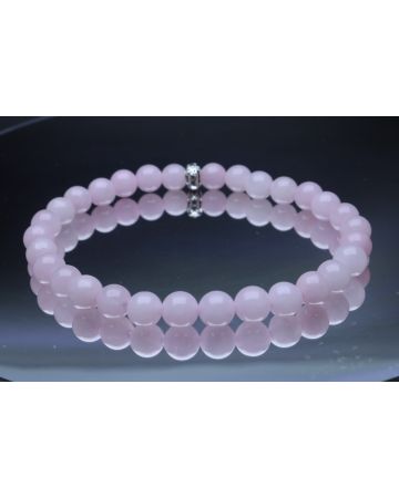 Rose Quartz Bracelet (6mm Beads)/Heart Chakra, Unconditional Love, Positive Energy