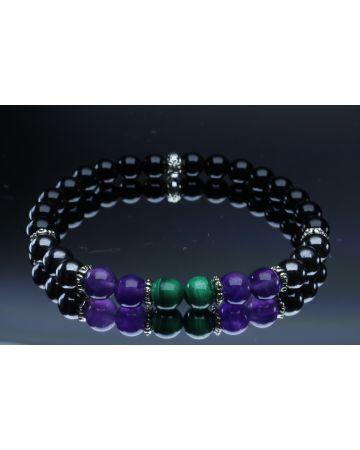 Powerful Empath Protection with Malachite, Amethyst, Hematite & Black Tourmaline (6mm Beads)