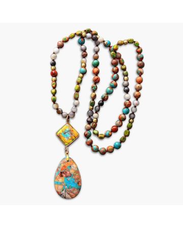 Intense Jasper Spiritual Necklace