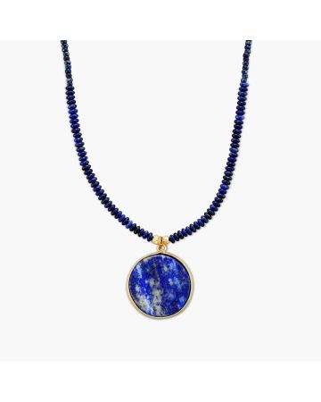 Calming Lapis Lazuli Beaded Necklace