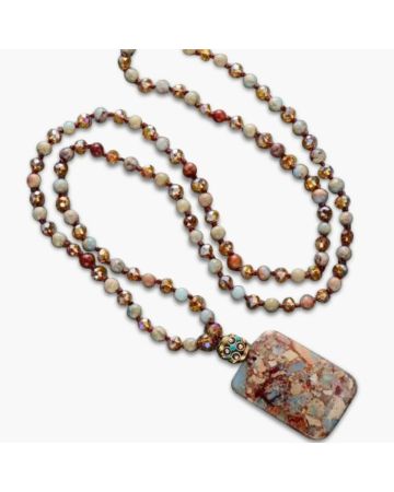 Bohemian Euro Stone Necklace