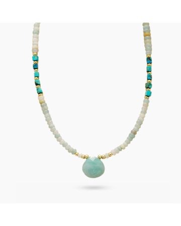 Coastal Chic Amazonite Choker Necklace