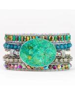 Ocean Jasper Protection Wrap Bracelet