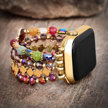 Multi-Color Boho Luxe Beaded Apple Watch Band