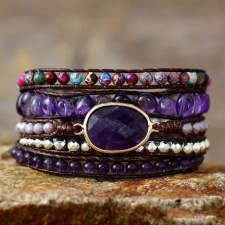 Balance Your Crown Chakra with Amethyst & Jasper