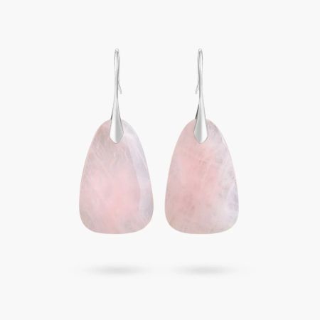 Rose Quartz Protection Drop Earrings