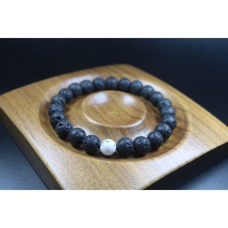 Lava Stone Bracelet Provides Stability, Strength, and Courage - Stretch Bracelet - Heal Bracelet - Lava Rock Bracelet - 8mm beads