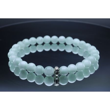 Garnierite/'Green Moonstone' Bracelet (6mm Beads)/Awareness, Truth, Peace, Comfort, Acceptance, Spiritual