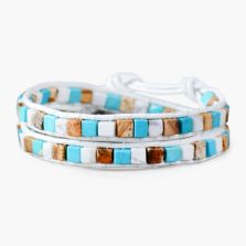 Celestial Natural Stone Leather Bracelet