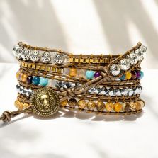 Earth Healing Energy Wrap Bracelet