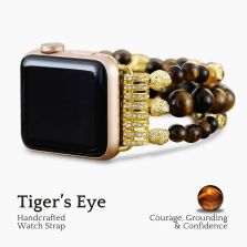 Tiger Eye Gleam Stretch Apple Watch Strap