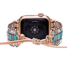 Handmade Shoushan Stone Boho Stylish iWatch Strap for Apple Watch Series 8, 7, 6, 5 (38/41/42/45/49mm Bands)