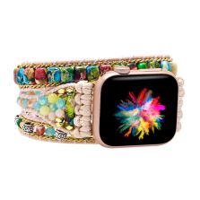 Mixed Colour Agate Apple Watch Strap
