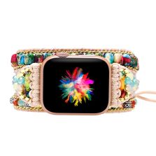 Mixed Colour Agate Apple Watch Strap