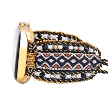 Free Spirit Tribal Apple Watch Band – Handmade Stretch Woven Nylon Strap (38–49mm)