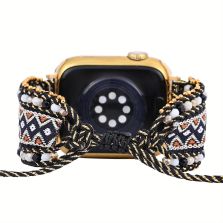 Free Spirit Tribal Apple Watch Band – Handmade Stretch Woven Nylon Strap (38–49mm)