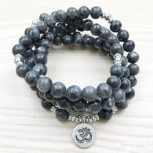Labradorite Mala Bracelet – 108 Beads