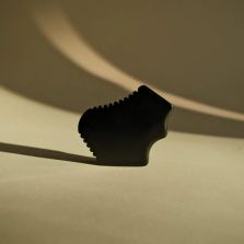 Authentic Black Bian Stone Gua Sha Tool | Face, Neck &amp; Body Detox Massager