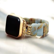 Earth Tibetan Jasper Stretch Apple Watch Strap