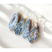 Natural Agate Dangle Earrings