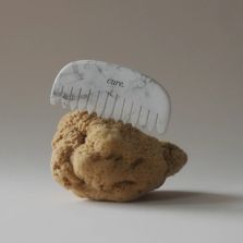 Natural White Howlite Scalp Comb & Gua Sha Tool | Calming Head Massager