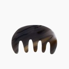 The Wide-Tooth Agate Comb: Scalp Massage Stone for Voluminous Hair