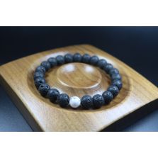 Lava Stone Bracelet Provides Stability, Strength, and Courage - Stretch Bracelet - Heal Bracelet - Lava Rock Bracelet - 8mm beads