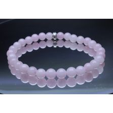 Rose Quartz Bracelet (6mm Beads)/Heart Chakra, Unconditional Love, Positive Energy
