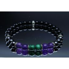 Powerful Empath Protection with Malachite, Amethyst, Hematite & Black Tourmaline (6mm Beads)
