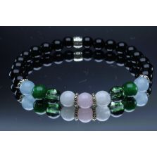 Healthy Pregnancy Bracelet (6mm Beads)Black Onyx, Aquamarine, Emerald, Moss Agate, Moonstone, Rose Quartz 