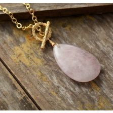 Classic Rose Quartz Necklace